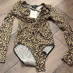 H&M Leopard Print Bodysuit